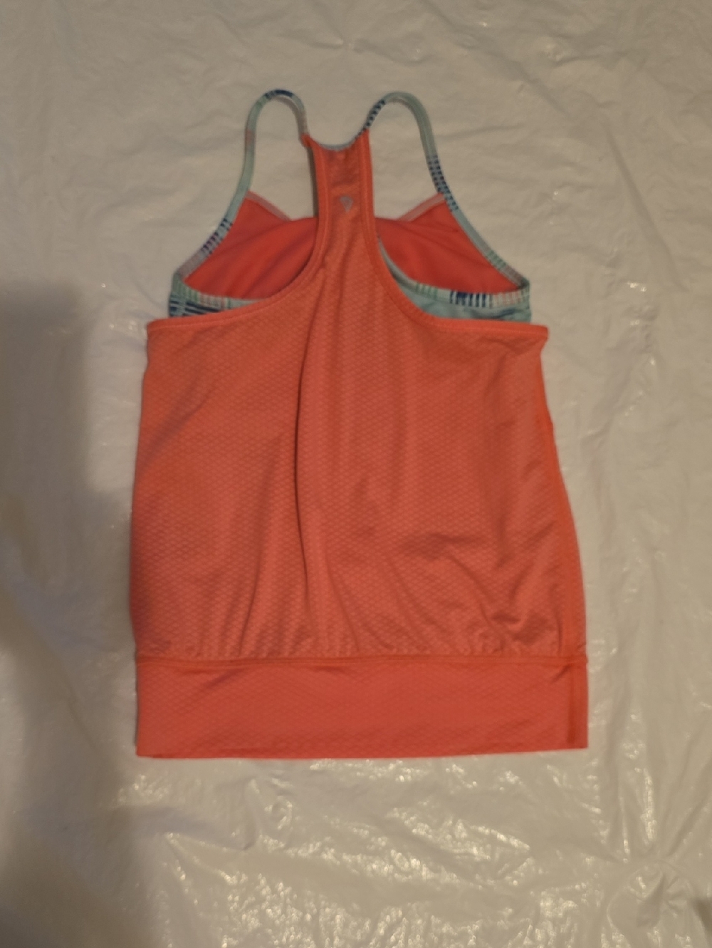 Ivivva Coral Racerback Tank Tops with Contrast Trim